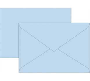 BRUNNEN Briefhülle C5 hblau 80g Futter