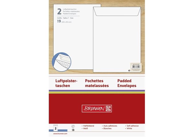BRUNNEN Luftpolstertasche Gr. 19 2er