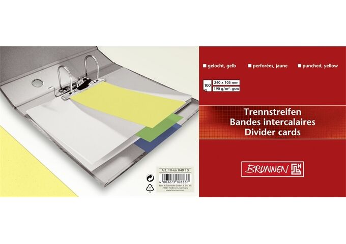 BRUNNEN Pg. Trennstreifen gelb