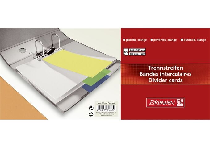 BRUNNEN Pg. Trennstreifen orange