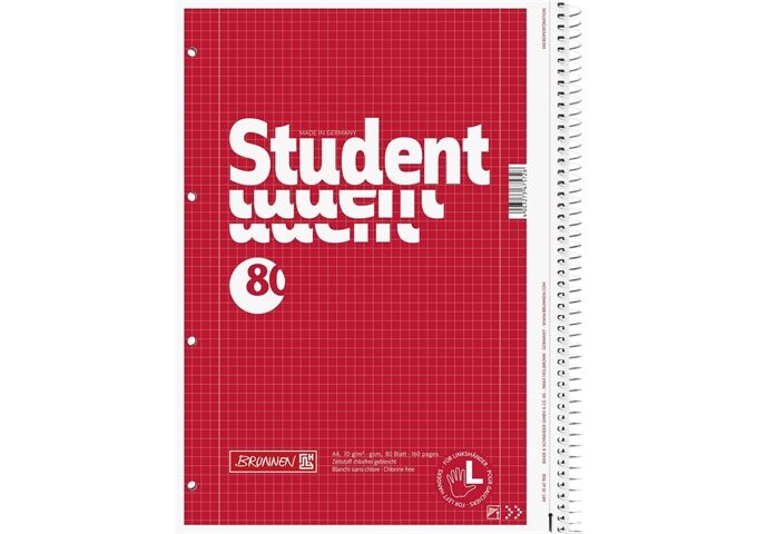 BRUNNEN Collegebl Links A4 Lin28 80Bl