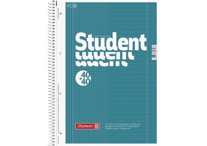 BRUNNEN Collegeblock A4 80Bl DUO