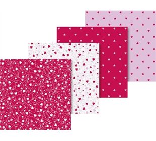 BRUNNEN Faltblätterset Herz 15x15cm