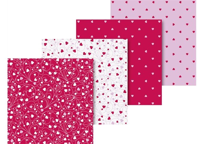 BRUNNEN Faltblätterset Herz 15x15cm