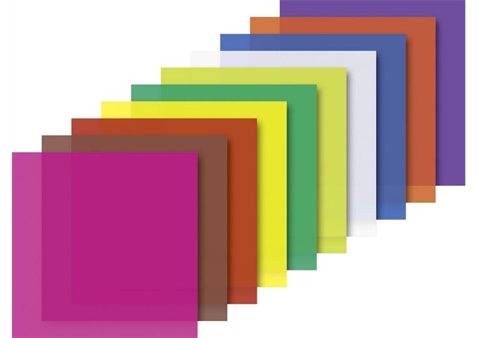 BRUNNEN Faltblätter trans. 15x15 sort.