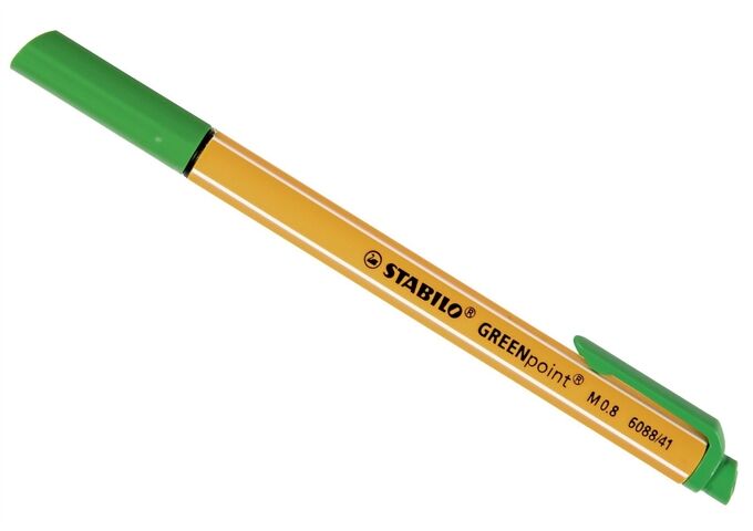 STABILO Faserschreiber Greenpoint 0,8mm grün