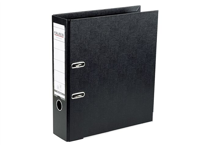 FALKEN Ordner Chromocolor PP A4 8cm schwarz