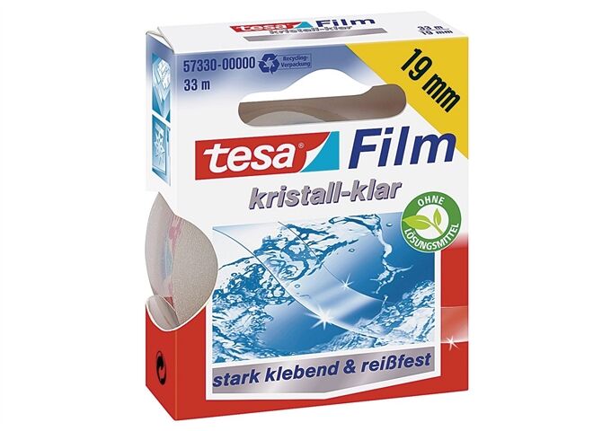 Tesa Klebefilm Kristall 19mm 33m