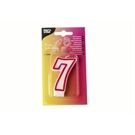 Papstar Zahlenkerze 7, weiss