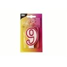 Papstar Zahlenkerze 9, weiss