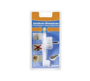 Kopp Winkelstecker superflach weiß