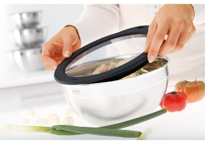 RÖSLE Frischhaltedeckel aus Glas 20,0 cmØ