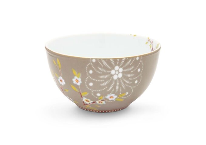Pip Studio Bowl Early Bird Khaki 15cm