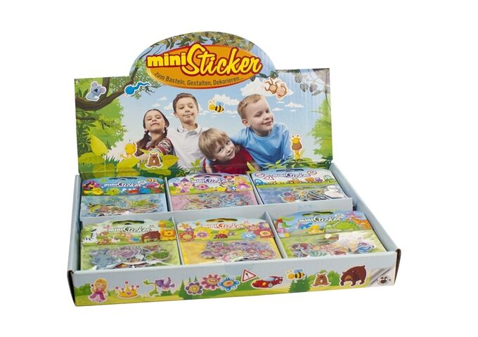 TRENDHAUS Mini Sticker 50er Set 6fach sort.