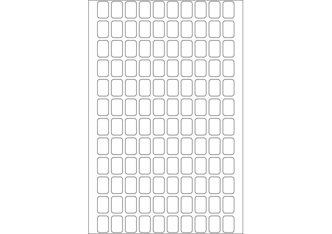 HERMA Etiketten 8x12mm 3840 Stück weiß