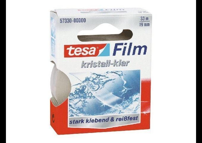 Tesa Klebefilm Kristall 19mm 33m