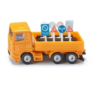Siku LKW mit Verkehrszeichen