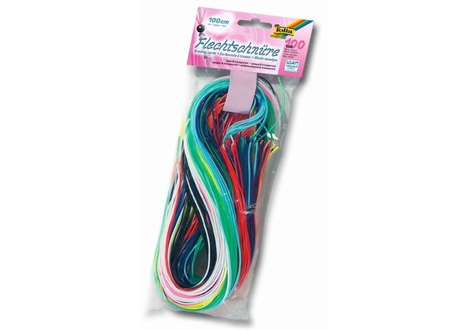 FOLIA Scoubidous Standardfarben sort