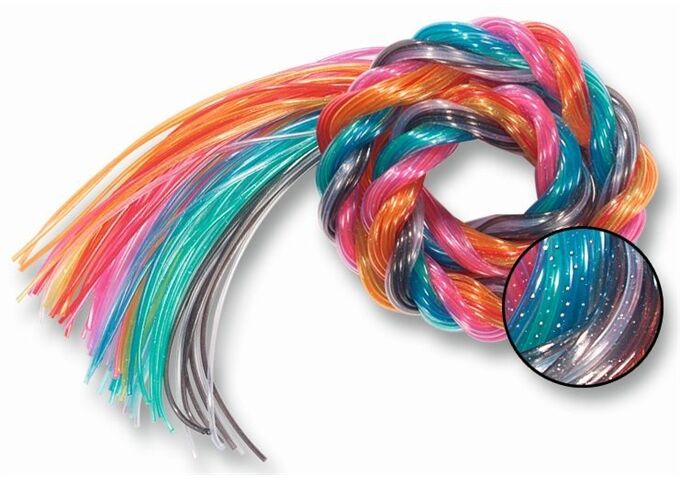 FOLIA Scoubidous mit Glitter sort.