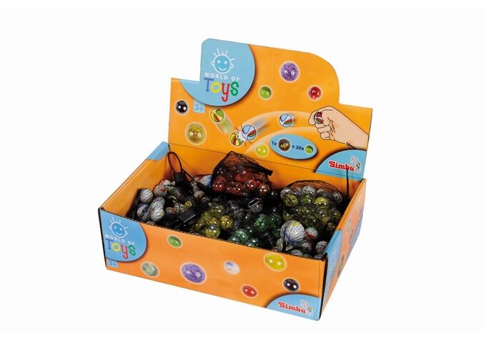 Simba Glasmurmeln Im Netz, 6-Sort.