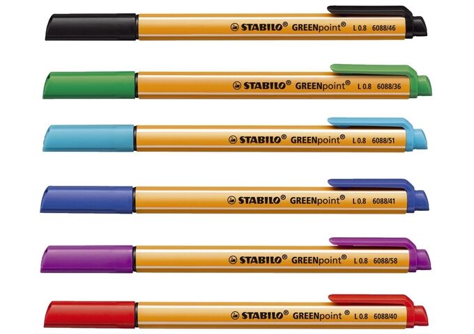 STABILO Faserschreiber Greenpoint 0,8mm grün