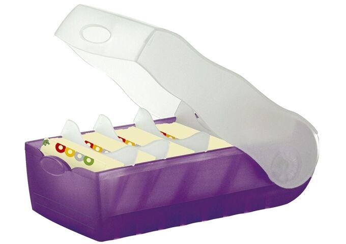 HAN Lernkartei Croco A8 transluzent-lila