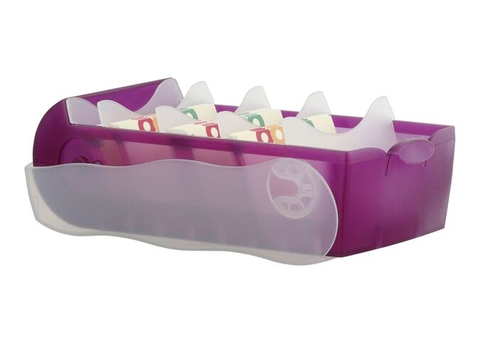 HAN Lernkartei Croco A8 transluzent-lila