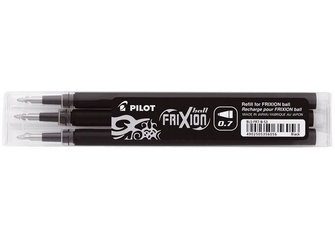 Pilot Tintenrollermine Frixion 0,4mm 3ST schwa