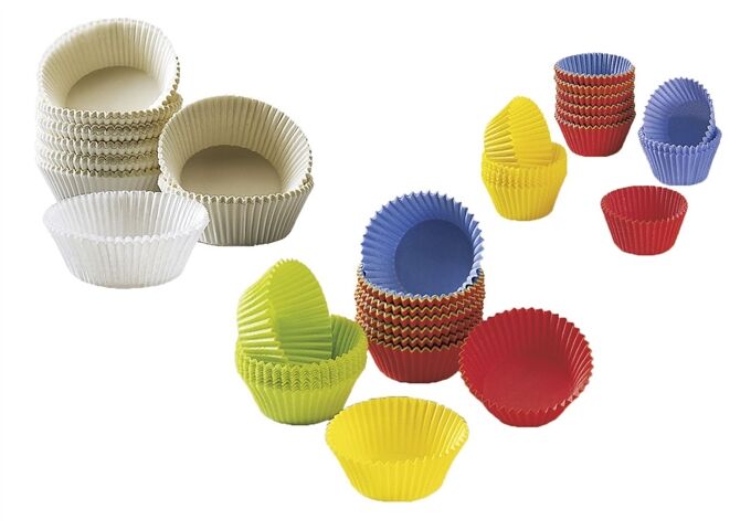 WMF 75 Papier-Backförmchen 7cm sort.