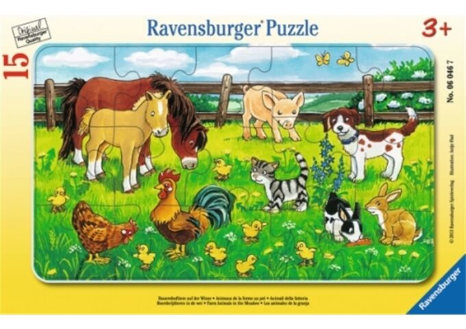 Ravensburger Pz. Bauernhoftiere auf der Wiese 15T