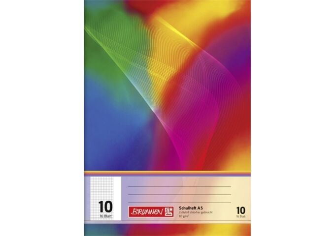 BRUNNEN Schulheft A5 Lin10 16Bl FSC