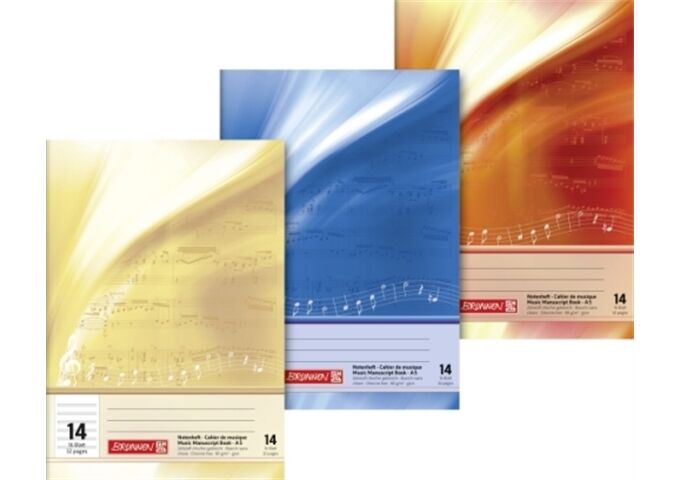 BRUNNEN Notenheft A5 hoch Lin14n 16Bl