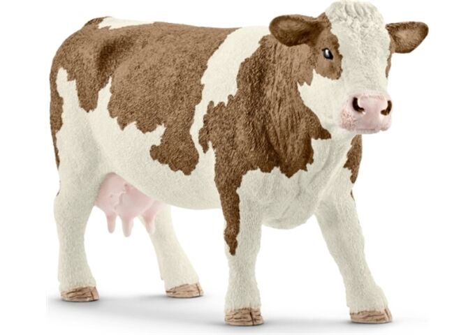 Schleich Spielzeugfigur Fleckvieh Kuh