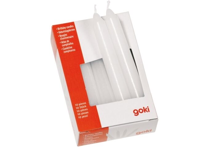 Goki Kerzen für Geburtstagszug, 10er Pack