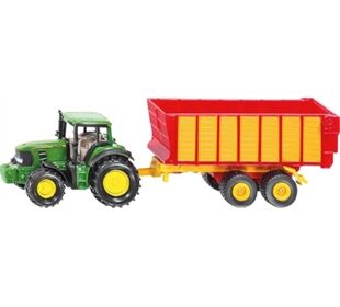 Siku Traktor Claas mit Silagewagen