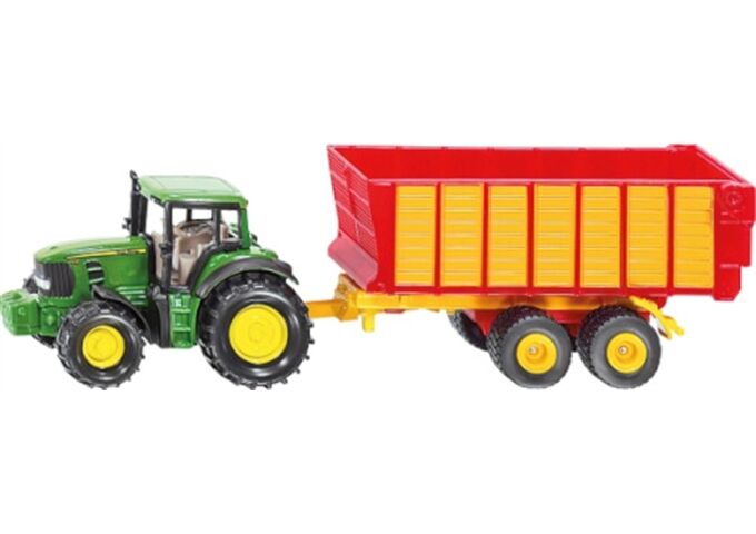 Siku Traktor Claas mit Silagewagen