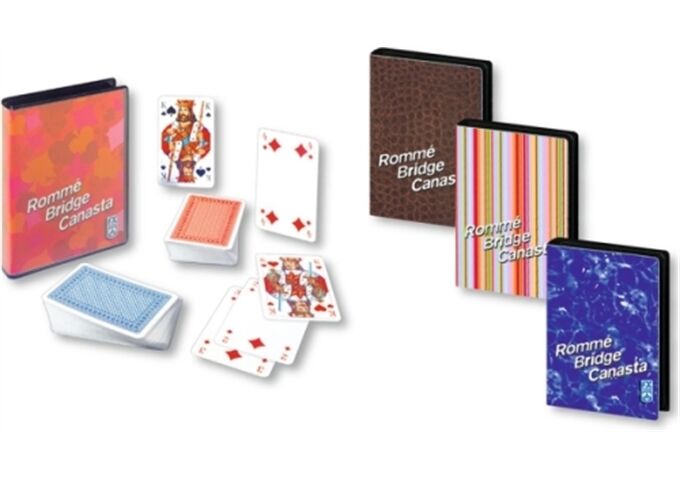 Ravensburger Rommé, Canasta, Bridge Designs sort.