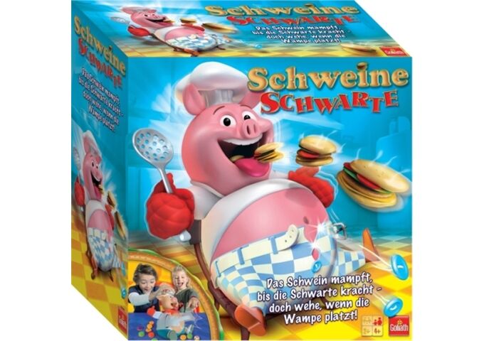 Goliath Schweine Schwarte, Würfelspiel, für 2-4 Spieler, c