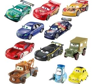 Cars|Mattel CA3 Die-Cast Charakter Fahrzeug Sor