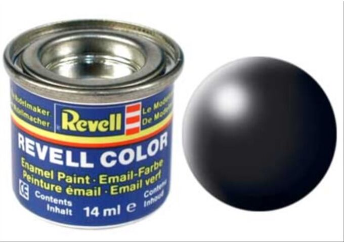 Revell Revell Enamel Schwarz, Seidenmatt