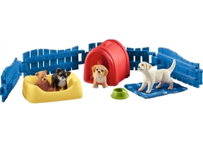 Schleich Spielzeugfigur Welpenstube