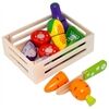 Chr, Tanner Holzgemüse in Gemüsesteige, 9-teilig, ab 3 Jahre