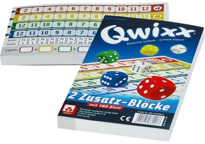 NSV Qwixx - Zusatzblöcke 2er-Pack