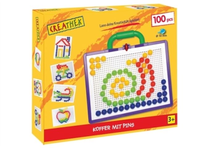 Creathek Koffer mit 100 Pins, Durchmesser 10 mm, c