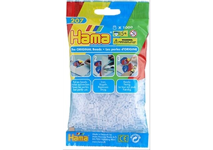 HAMA HAMA Perlen Transparent Weiß 1.000