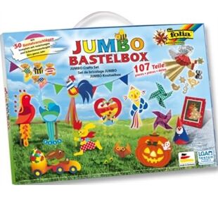 FOLIA - JUMBO Bastelkoffer 107 teilig