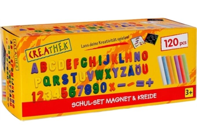Creathek Schulset mit Magneten und Kreide, 120-tei
