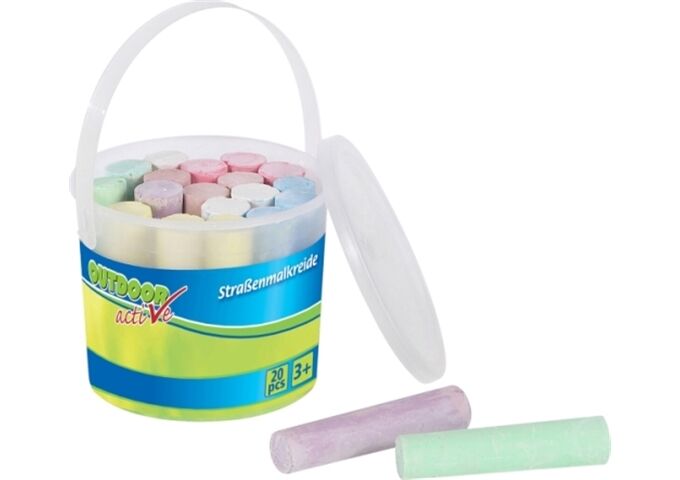 Outdoor active OA Straßenmalkreide im Eimer, 20 St