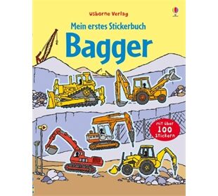 Usborne Verlag Mein erstest Stickerbuch Bagger