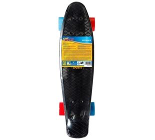 New Sports Kickboard, schwarz blau/orange, ABEC 7